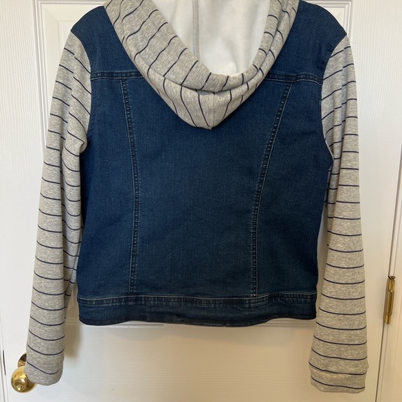 Wallflower Authentic Denim Jacket with Tan Accents - Picture 6 of 7